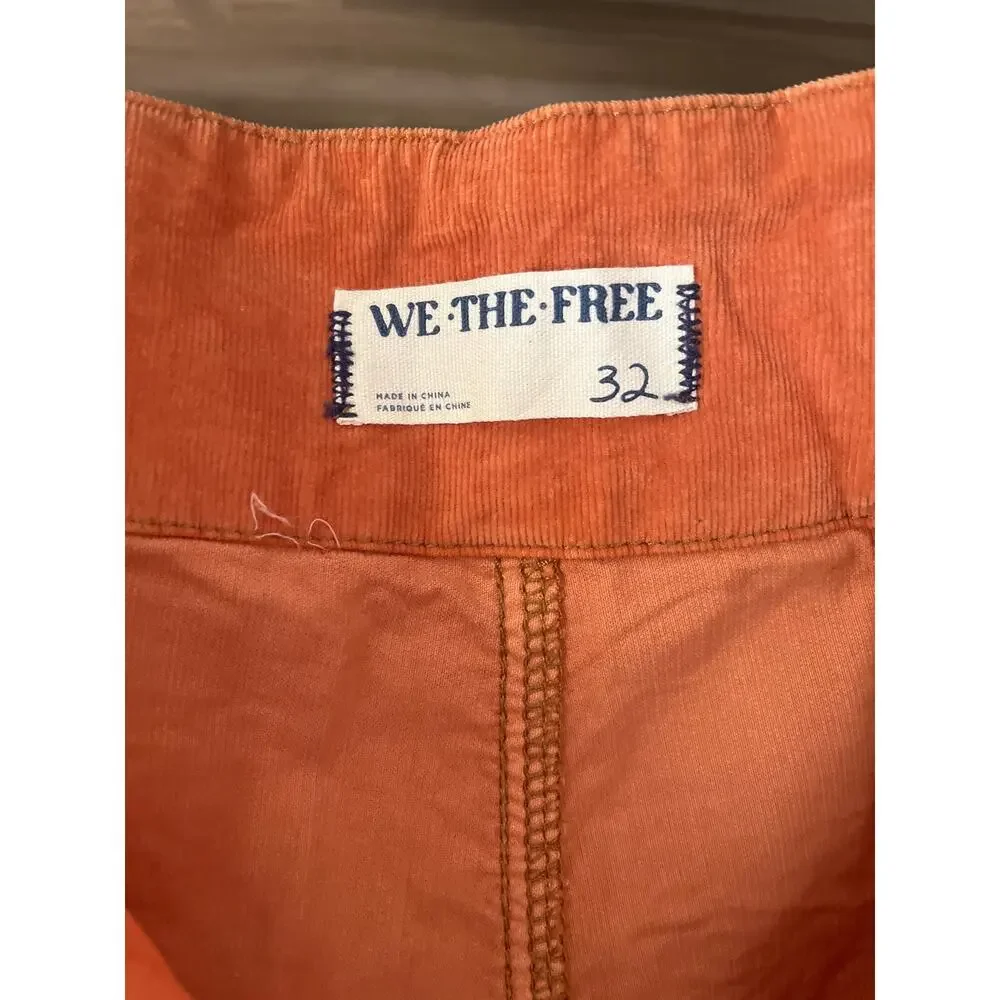 Free People We The Free Jayde Corduroy High Rise Flare Pants 32